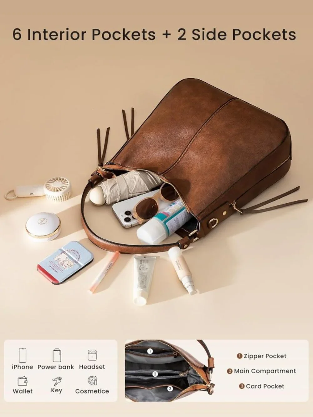 Stylish Crossbody Bag for Women, Chic Shoulder Purse Handbag, Everyday Essential